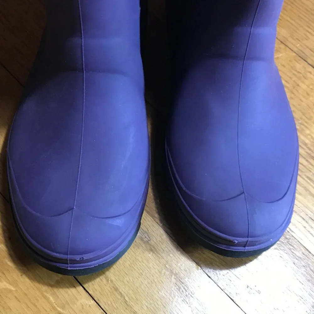 NWOT Kamik Purple Waterproof Rain Boots Kids Youth Size 2
